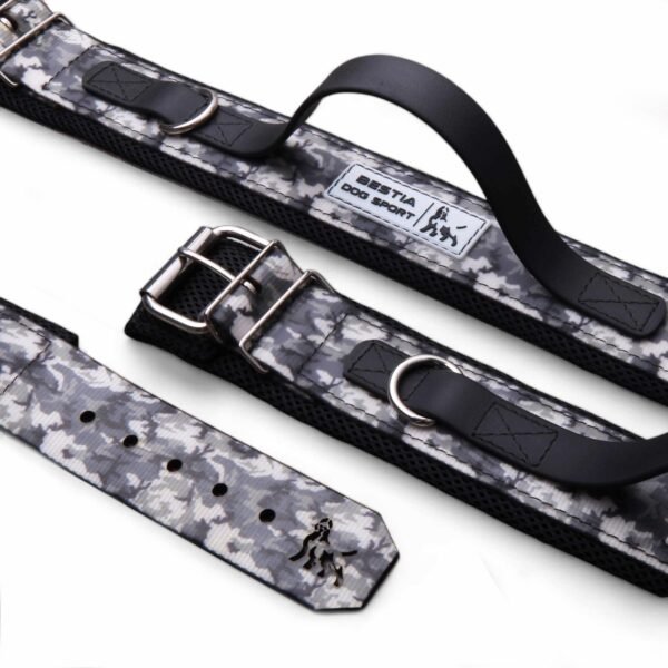 1-collar-bestia-sport-18.jpg BESTIA Dog Sport antkaklis su rankena – pilkas kamufliažas