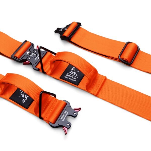 Collar_Bestia_Sport_2_Orange_v2-1.jpg BESTIA GripPro Sportinis Antkaklis Su Rankena